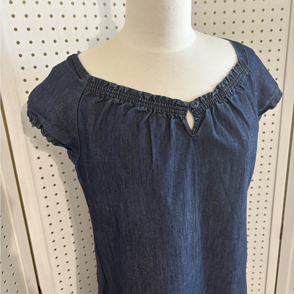 Liz Claiborne Blue Denim Shift dress size 10 - Picture 2 of 4
